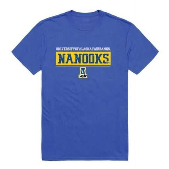 University of Alaska Fairbanks Nanooks College Established T-Shirt, Royal - Medium