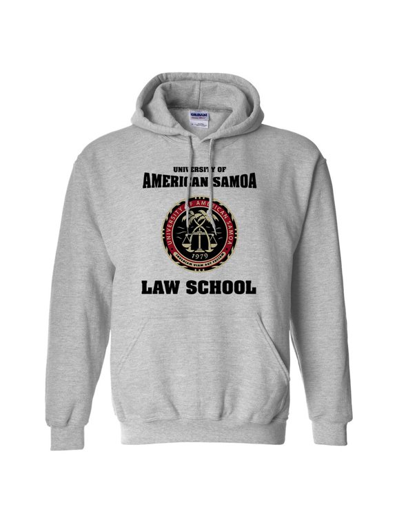 University of American Samoa Hoodie Sweatshirt Unisex 2X-Large Grey
