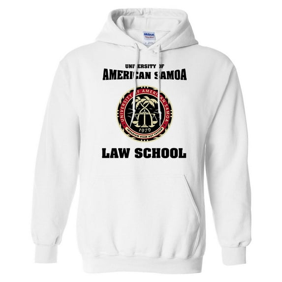 University of American Samoa Hoodie Sweatshirt Unisex Large White