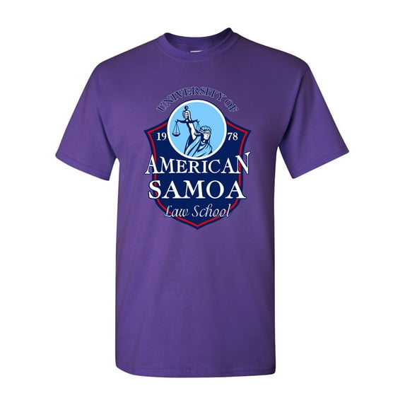 University of American Samoa Law School Funny Parody DT Adult T-Shirt Tee