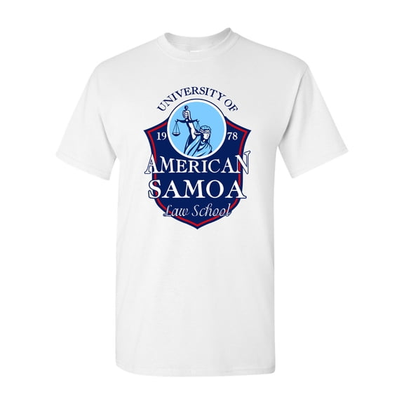 University of American Samoa Law School Funny Parody DT Adult T-Shirt Tee