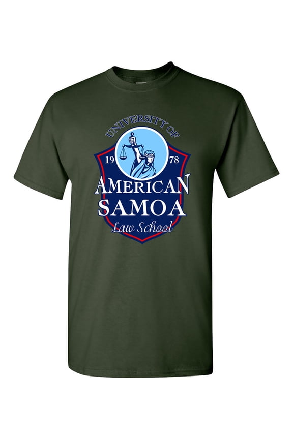 University of American Samoa Law School Funny Parody DT Adult T-Shirt Tee