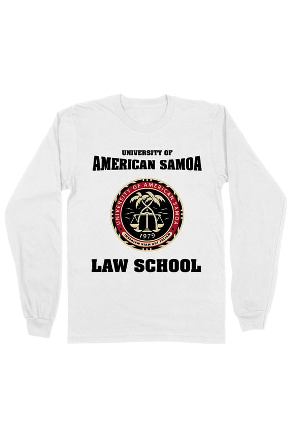 University of American Samoa Long Sleeve Shirt Unisex Large White