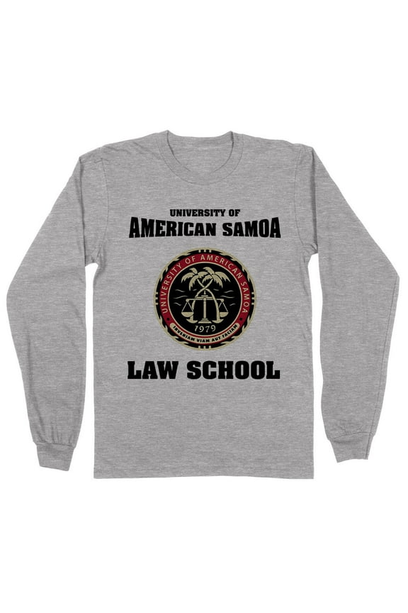 University of American Samoa Long Sleeve Shirt Unisex Medium Grey