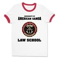thumbnail image 1 of University of American Samoa Ringer Tee Shirt Unisex Large White/Red, 1 of 5