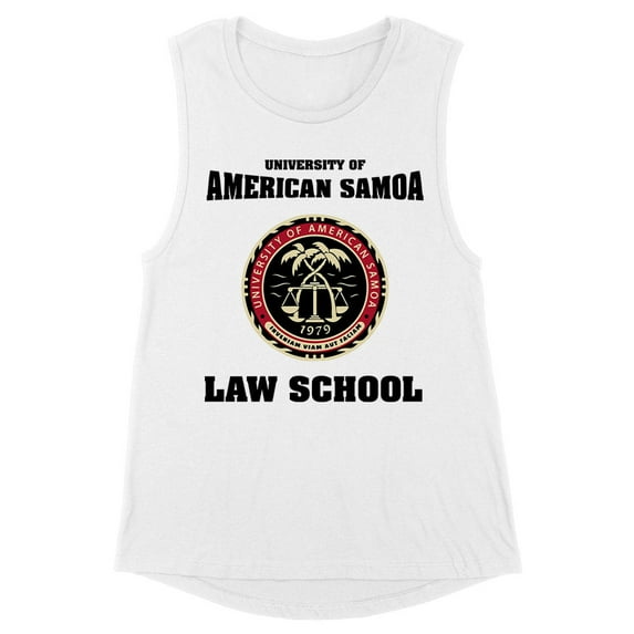University of American Samoa Women's Muscle Tank Medium White