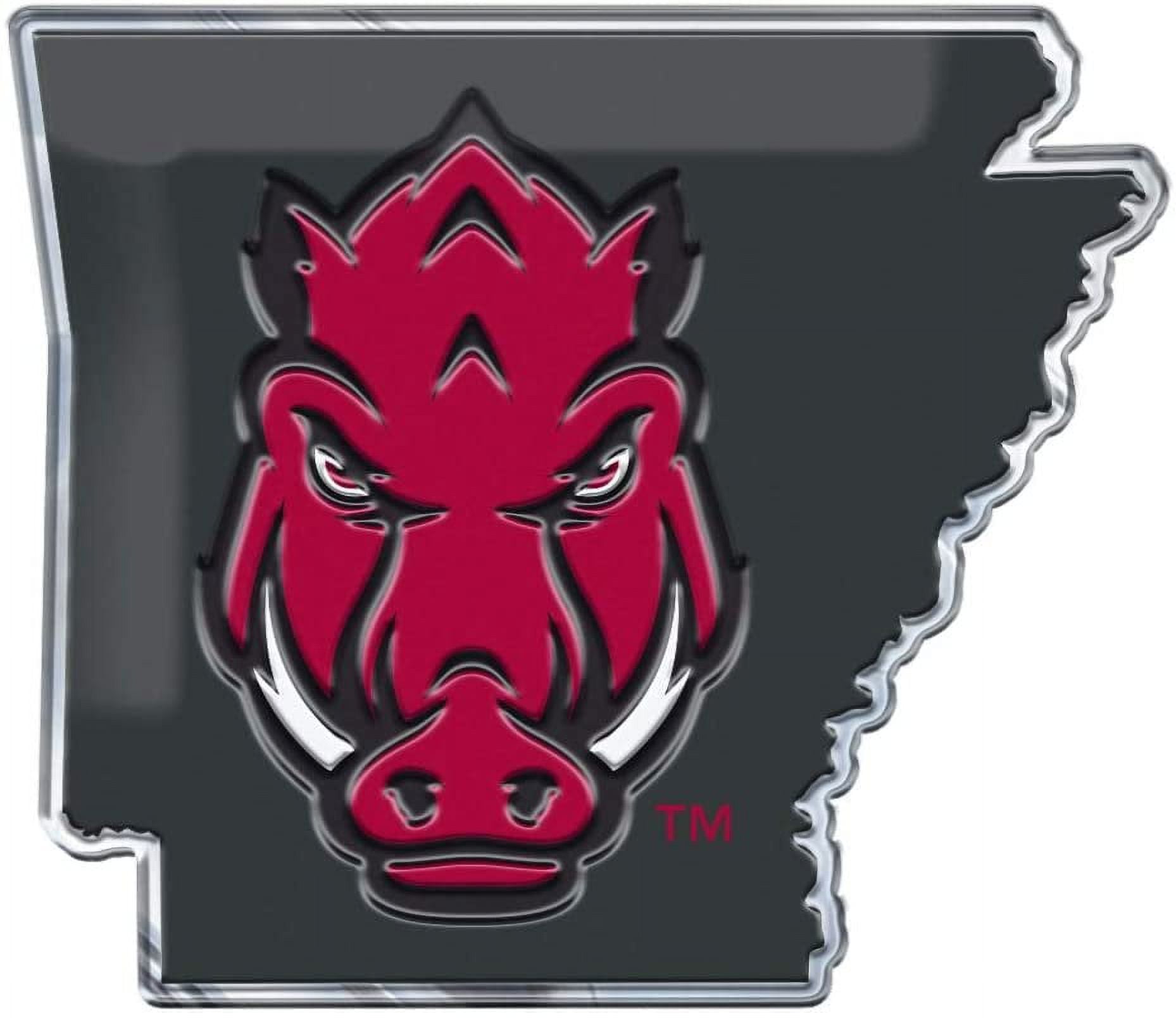 University of Arkansas Razorbacks Team State Design Auto Emblem ...