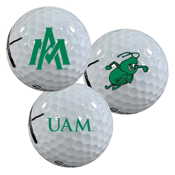 University of Arkansas at Monticello Boll Weevils Logo Edition Officially Licensed NCAA Taylormade Distance+ Golf Balls 12-Pack (Dozen)