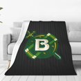 thumbnail image 1 of University of Belhaven Blazers Fleece Blanket, Very Soft Microfiber Flannel Blanket for Couch Warm and Cozy for All Seasons, Star Background, 1 of 6