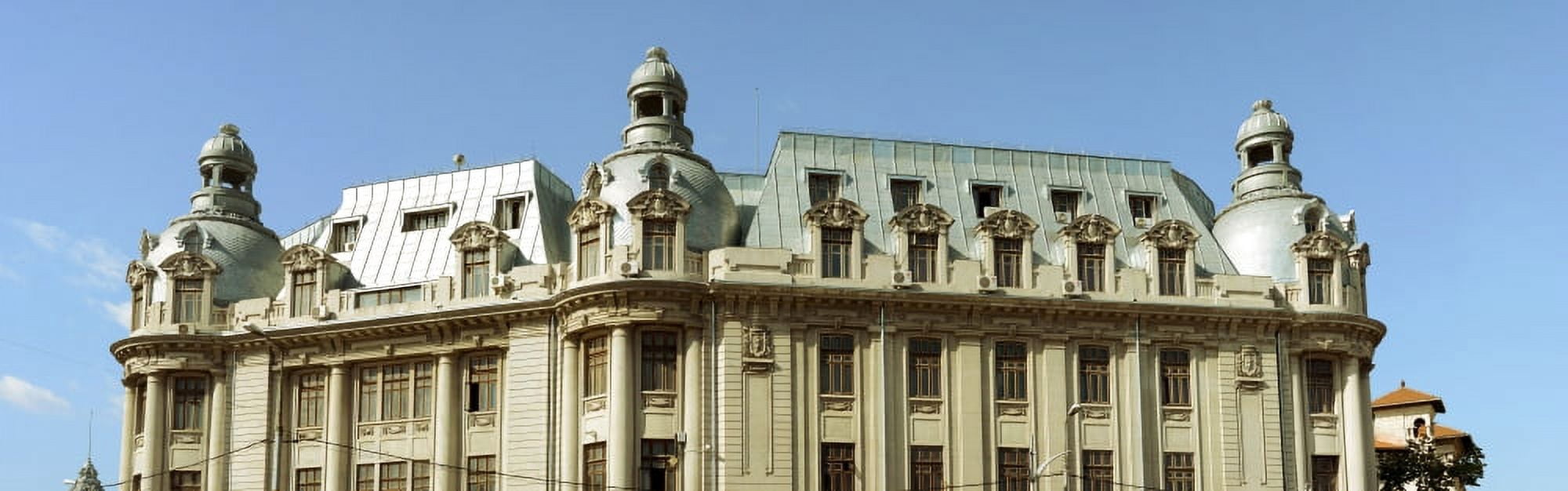 University of Bucharest Bucharest Romania Canvas Art - Panoramic Images (27 x 9)