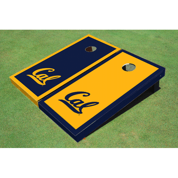 University of California Berkeley Alternating Border Cornhole Boards