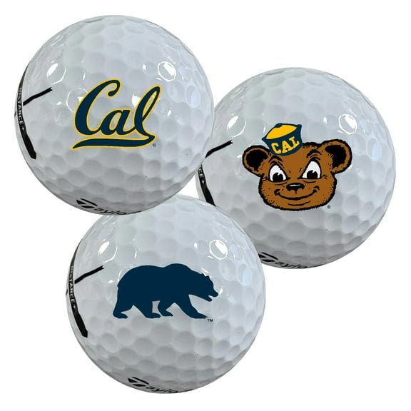 University of California Berkeley Golden Bears Logo Edition Taylormade Distance+ Golf Balls 12-Pack (Dozen)