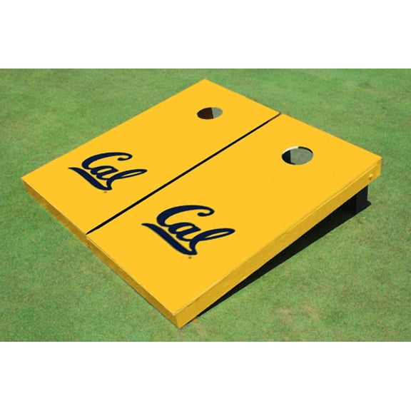 University of California Berkeley Yellow Matching Solid Cornhole Boards