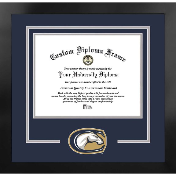 University of California, Davis 11w x 8.5h Spirit Diploma Manhattan Black Frame with Bonus Campus Images Lithograph (value savings $59)