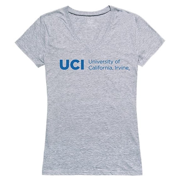 University of California Irvine Women Seal Tee Shirt - Heather Grey - Medium