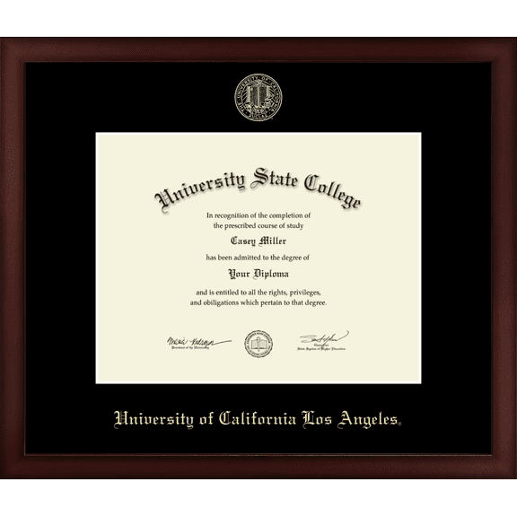University of California Los Angeles Diploma Frame, Document Size 11" x 8.5"