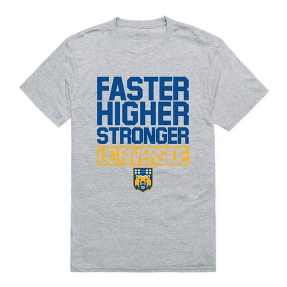 University of California, Riverside Workout T-Shirt, Heather Grey - Large