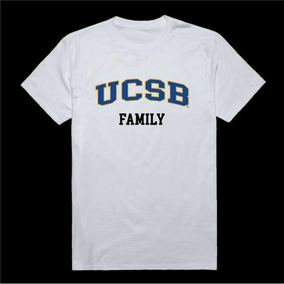 University of California, Santa Barbara Gauchos Family T-Shirt, White - Small