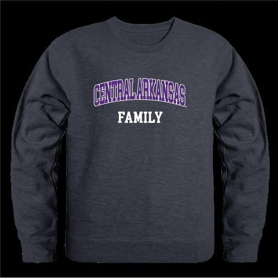 University of Central Arkansas Bears Family Crewneck Sweatshirt, Heather Charcoal - Extra Large