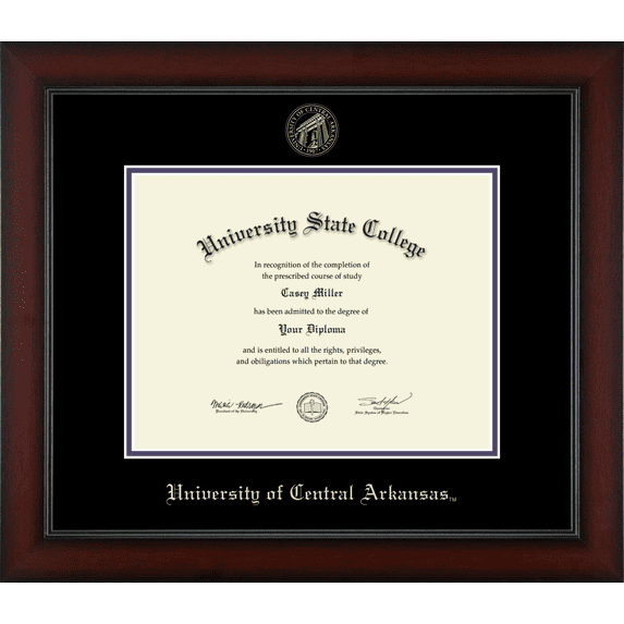 University of Central Arkansas Diploma Frame, Document Size 11" x 8.5"