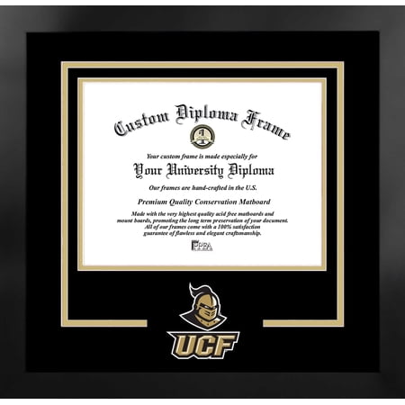 University of Central Florida 14w x 11h Spirit Diploma Manhattan Black Frame with Bonus Campus Images Lithograph (value savings $59)
