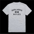 thumbnail image 1 of University of Central Missouri Mules Distressed Arch College T-Shirt, Heather Grey - Medium, 1 of 1