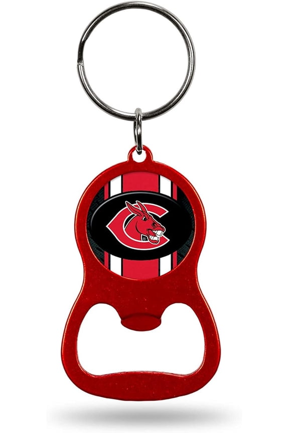 University of Central Missouri Mules Premium Solid Metal Bottle Opener Keychain, Key Ring, Team Color