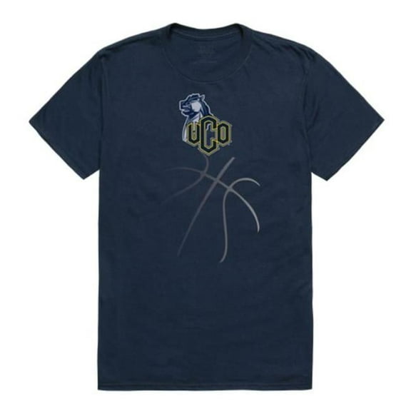 University of Central Oklahoma Bronchos College Basketball T-Shirt, Navy - Medium