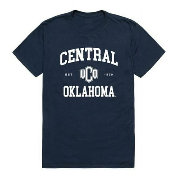 University of Central Oklahoma Bronchos Seal College T-Shirt, Navy - Medium