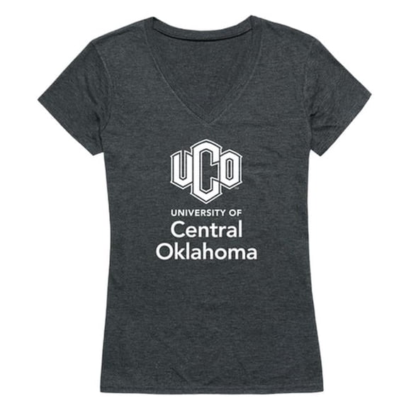 University of Central Oklahoma Bronchos Women Institutional Short Sleeve T-Shirt, Heather Charcoal - 2XL