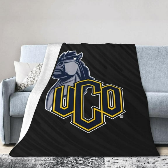 University of Central Oklahoma Fleece Blanket, Very Soft Microfiber Flannel Blanket for Couch Warm and Cozy for All Seasons