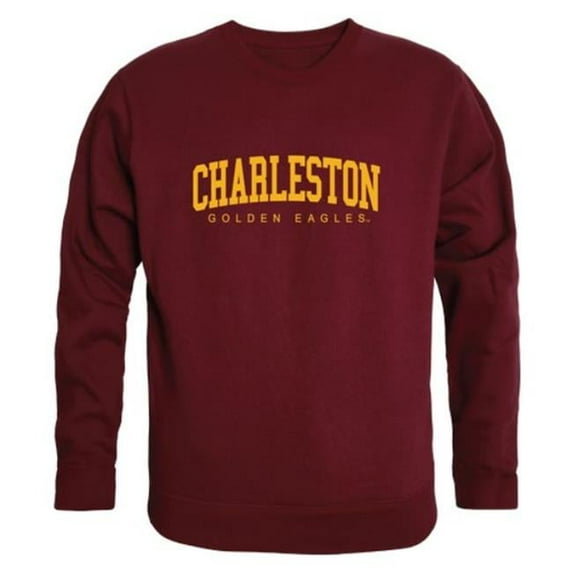 University of Charleston Golden Eagles Arch Crewneck Sweatshirt, Maroon - Extra Large