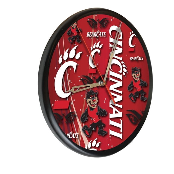 University of Cincinnati 13" Solid Wood Clock