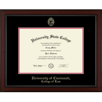 University of Cincinnati College of Law Diploma Frame, Document Size 17" x 12"