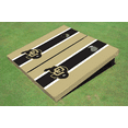 thumbnail image 1 of University of Colorado Black and Gold Matching Long Stripe Cornhole Boards, 1 of 1