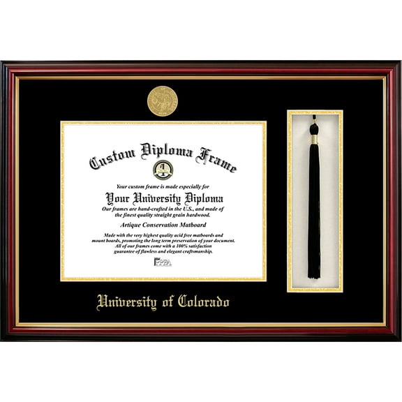 University of Colorado, Boulder 8.5" x 11" Tassel Box and Diploma Frame