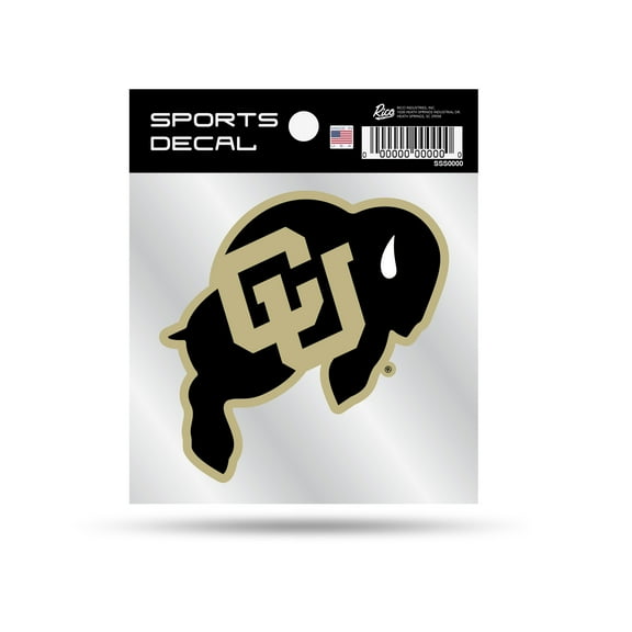 Colorado University Clear Backer Decal W/ Primary Logo (4"X4")