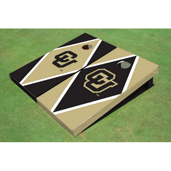 University of Colorado "CU" Alternating Diamond Cornhole Boards
