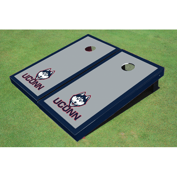 University of Connecticut "UConn" Navy Matching Border Cornhole Boards