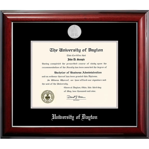 University of Dayton Classic Diploma Frame