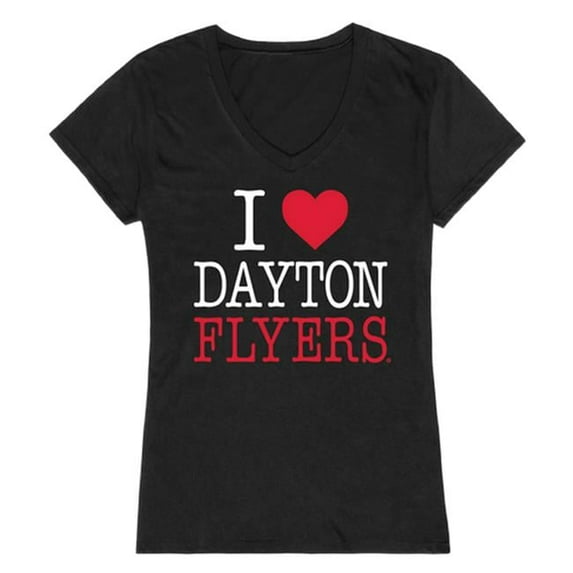 University of Dayton I Love Women T-Shirt, Black - Medium