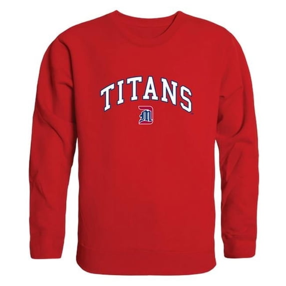 University of Detroit Mercy Men Campus Crewneck Sweatshirt, Red - Extra Large