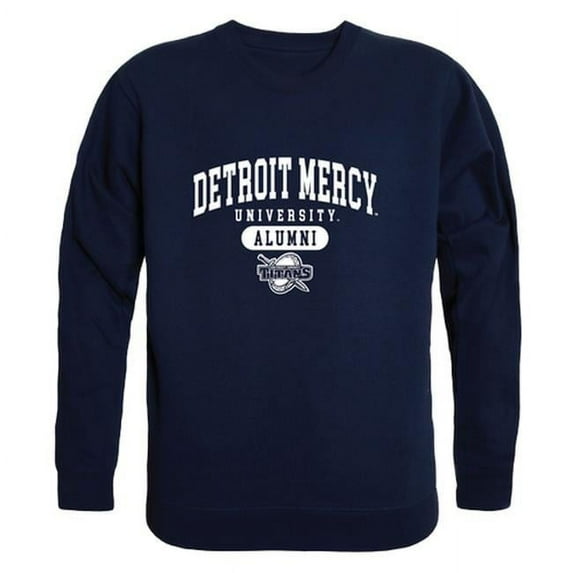 University of Detroit Mercy Mens Alumni Fleece T-Shirt, Navy - Medium