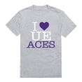 thumbnail image 1 of University of Evansville I Love T-Shirt, Heather Grey - Small, 1 of 1