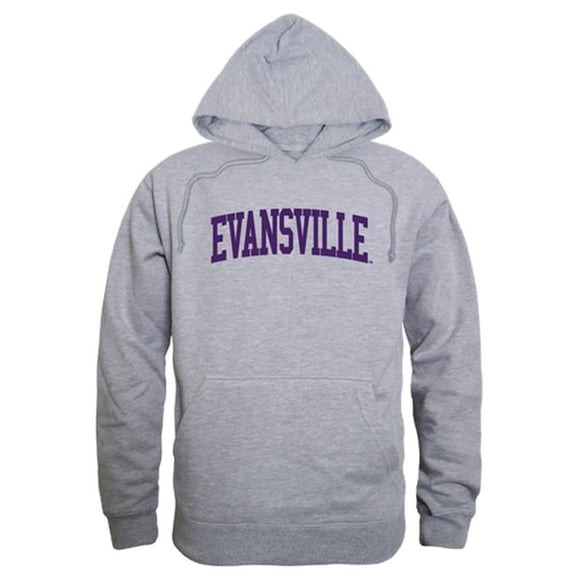 University of Evansville Men GameDay Hoodie, Heather Grey - Extra Large