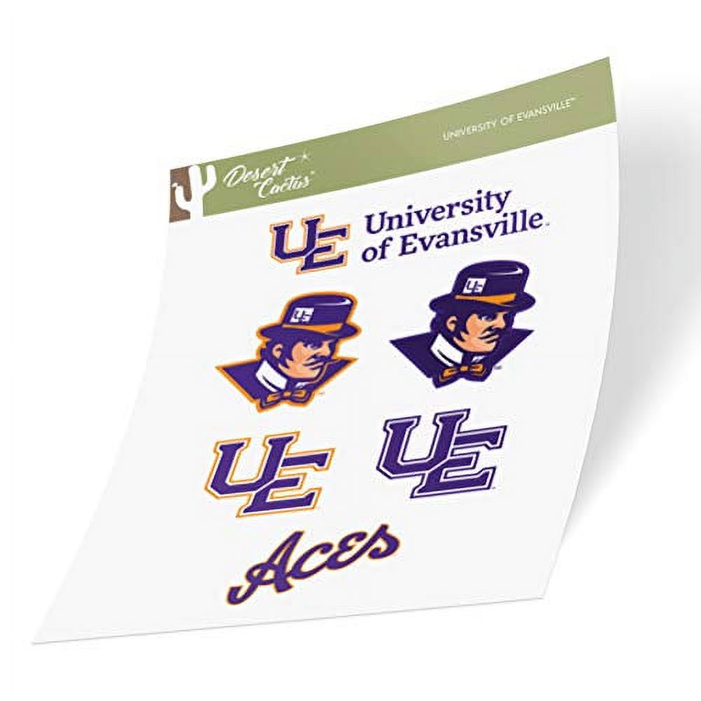 University of Evansville Purple Aces NCAA Sticker Vinyl Decal Laptop