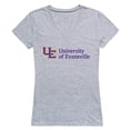 thumbnail image 1 of University of Evansville Women Seal Short Sleeve T-Shirt, Heather Grey - Small, 1 of 1