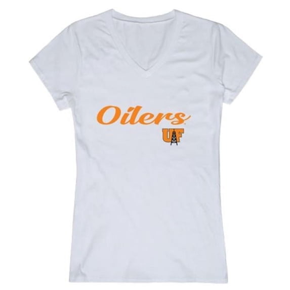 University of Findlay Oilers Script T-Shirt, White - Large