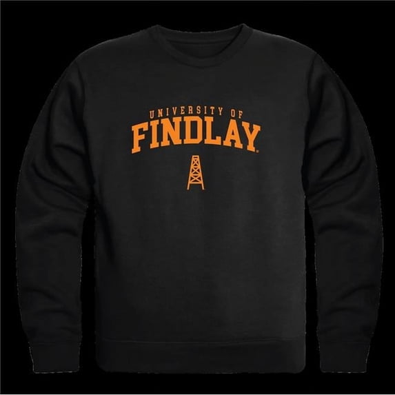 University of Findlay Oilers Seal Crewneck Sweatshirt, Black - Medium