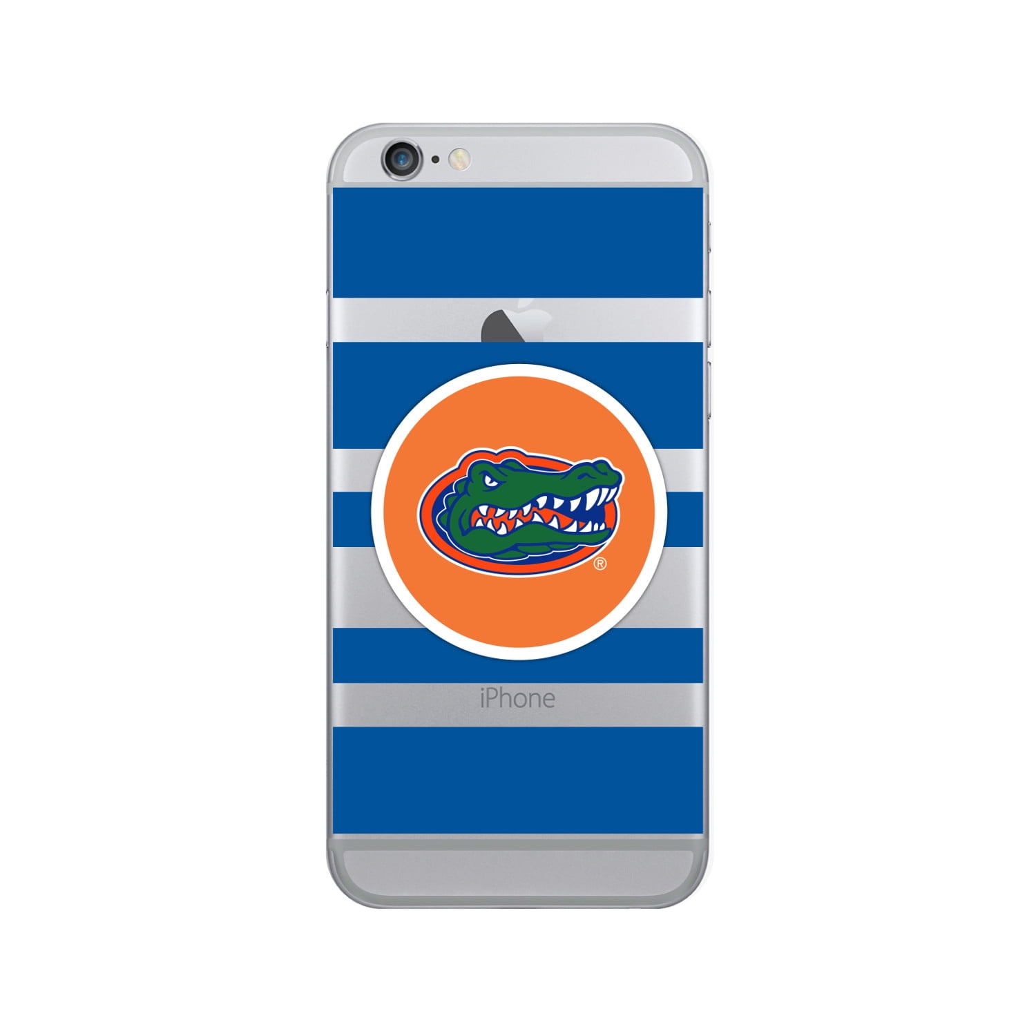University of Florida Clear Phone Case, Stripes V1 - iPhone 6/6s/7/8 Plus